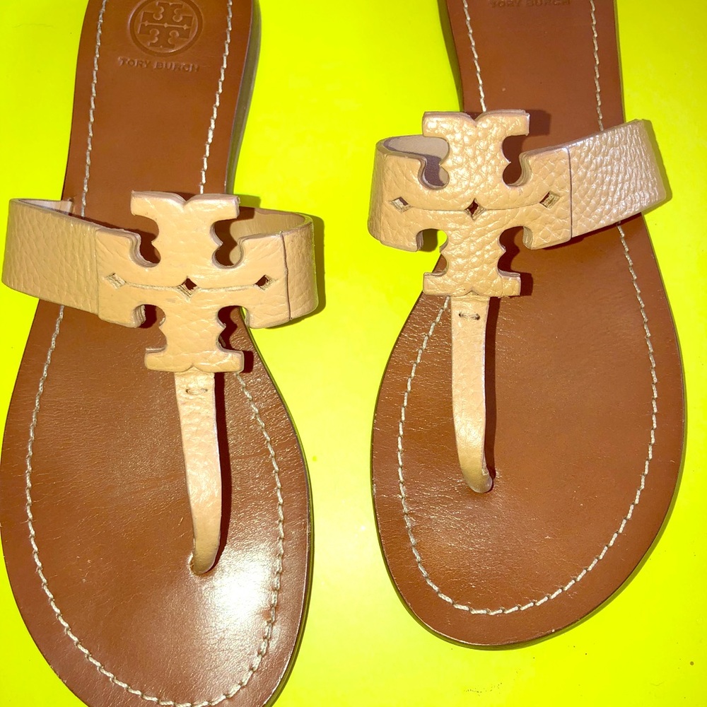 Tory Burch leather thong flat sandals